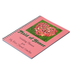 Maid of Honor notebooks Wedding Planner custom Notitieboek