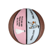 Maid of Honor of Bridesmaid Invite Mini Basketball Basketbal (Verticaal)