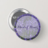 Maid of Honor Paars Lavender Wedding Buttons (Voorkant /achterkant)