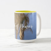 Maid of Honor Palm Trees Mariage Mugs (Devant droit)