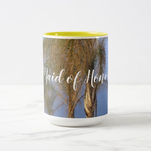 Maid of Honor Palm Trees Mariage Mugs (Centre)