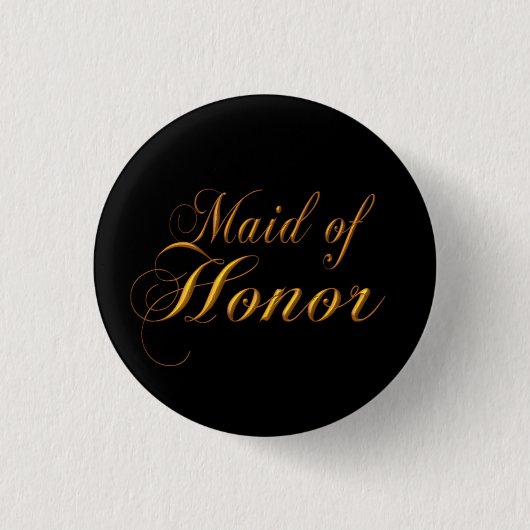 Maid of Honor Pin Button (Voorkant)