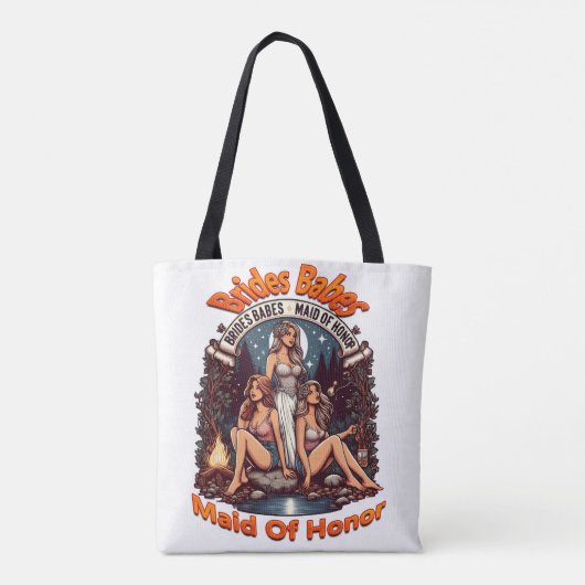 Maid of Honor Pride Een feestelijke bruidsfeest Draagtas (Achterkant)