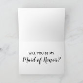 Maid of Honor proposal card (Binnen)