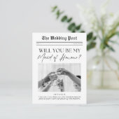 Maid of Honor Proposal, een Britse  krant Briefkaart (Staand voorkant)