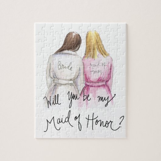 Maid of Honor? Puzzle Br Long Bride Bl Long Maid Legpuzzel (Verticaal)