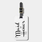 Maid of Honor Retro Script Bagagelabel (Voorkant verticaal)