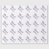 Maid of Honor Retro Script Cadeaupapier (Vlak)