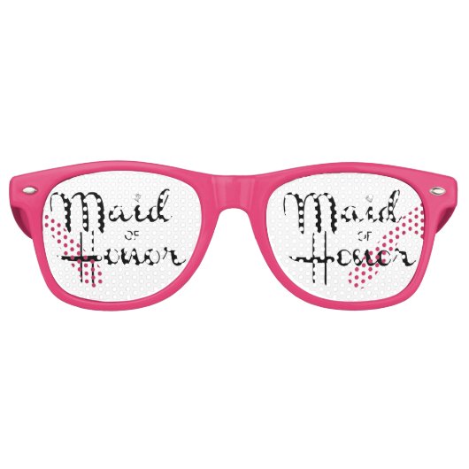 Maid of Honor Retro Script Zonnebril (Voorkant)