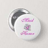 Maid of Honor Ronde Button 5,7 Cm (Voorkant /achterkant)