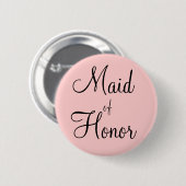 Maid of Honor Ronde Button 5,7 Cm (Voorkant /achterkant)