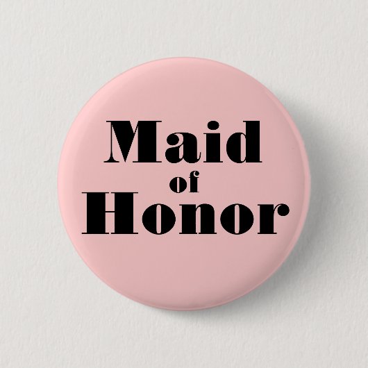 Maid of Honor Ronde Button 5,7 Cm (Voorkant)