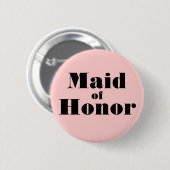 Maid of Honor Ronde Button 5,7 Cm (Voorkant /achterkant)