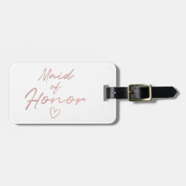 Maid of Honor - Roos Gold faux folie Bagagelabel