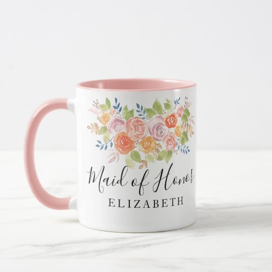 Maid of Honor Rose Bouquet Mok (Links)