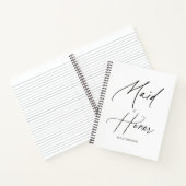 Maid of Honor Script Handwriting Notitieboek (Binnen)