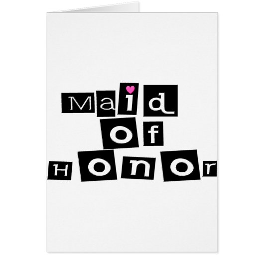 Maid of Honor (Sq Blk) (Voorkant)