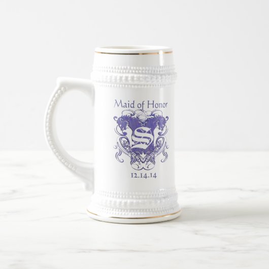 Maid of Honor Stein Wedding  Lions Bierpul (Links)