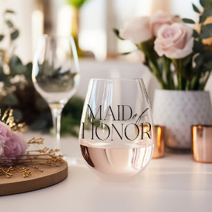 Maid of Honor Stemless Wijnglas Wijnglas Zonder Voet