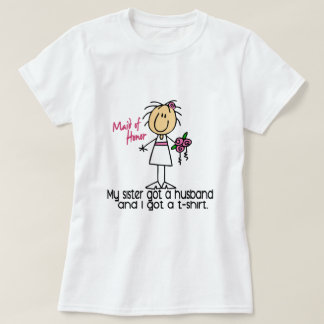 Maid Of Honor Stick Figure I A Obtenu Un TShirt (S