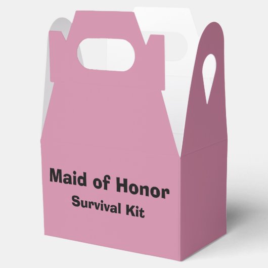 "Maid of Honor" Survival Kit Box Bedankdoosjes (Geopend)