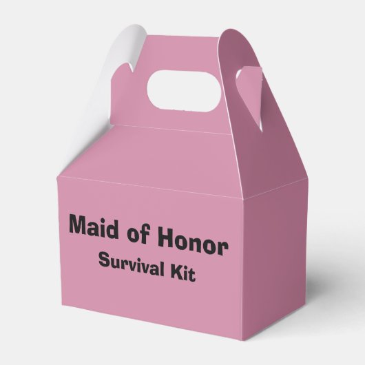 "Maid of Honor" Survival Kit Box Bedankdoosjes (Voorkant Zijde)