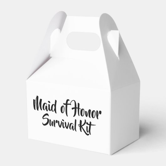 "Maid of Honor" Survival Kit Box Bedankdoosjes (Voorkant Zijde)