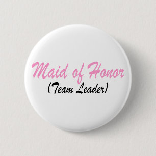 Maid of Honor (teamleider) Ronde Button 5,7 Cm