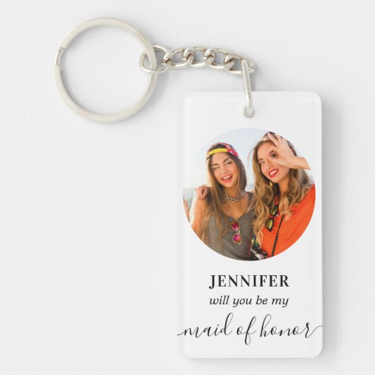 Maid of Honor voorstel foto Sleutelhanger (Voorkant)