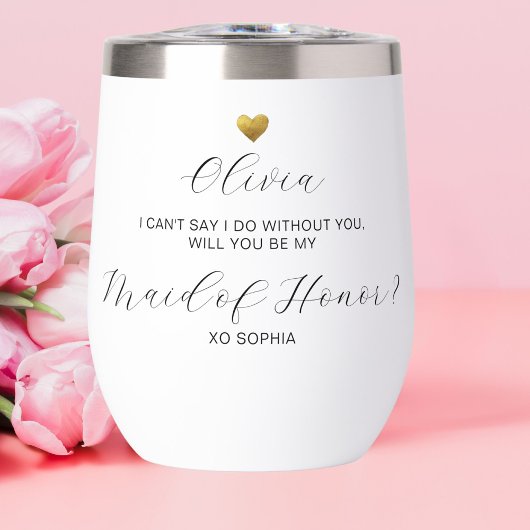 Maid of Honor Voorstel, Gouden Hart, Gepersonalise