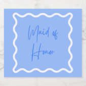 Maid of Honor-voorstel Sparkling Wijnetiket (Enkel label)