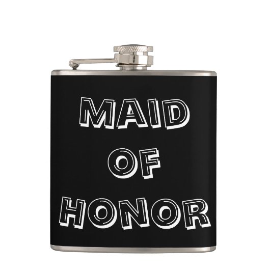 Maid of Honor | Weddenschap Heupfles (Voorkant)