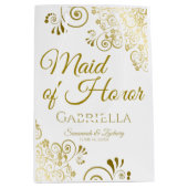 Maid of Honor Wedding Gift Bag - Medium Medium Cadeauzakje (Voorkant)