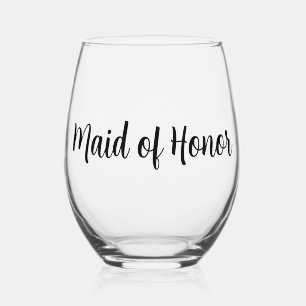 Maid of Honor Wedding Wijnglas Zonder Voet