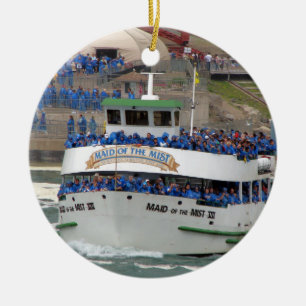 Maid of the Mist Boat: Niagara Herfsten Keramisch Ornament