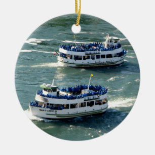 Maid of the Mist Boat: Niagara-Herfsten (sierbloem Keramisch Ornament