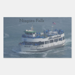 Maid of the mist on the Niagara Rechthoekige Sticker
