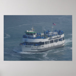 Maid of the mist op de Niagara rivier Poster