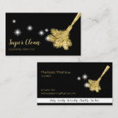 Maïde reinigingsinrichting Mousserend vederduster Visitekaartje (Voorkant / Achterkant)