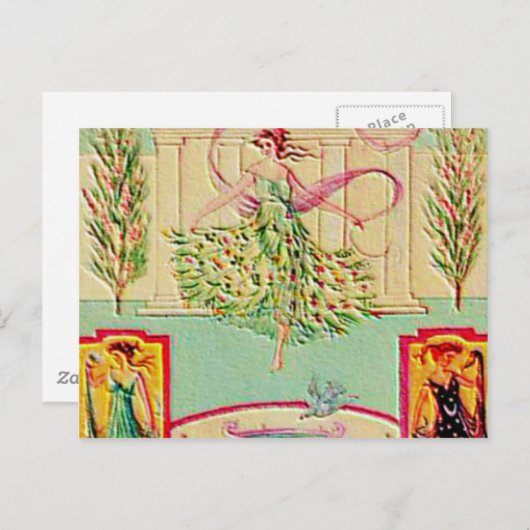 Maiden Goddess Athena Briefkaart (Voorkant / Achterkant)