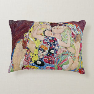 Maiden (Maagd), Gustav Klimt, Art Nouveau Accent Kussen