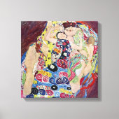 Maiden (Maagd), Gustav Klimt,  Art Nouveau Canvas Afdruk (Voorkant)