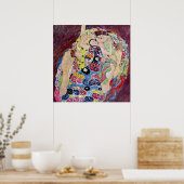 Maiden (Maagd), Gustav Klimt, Art Nouveau Poster (Keuken)