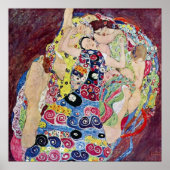 Maiden (Maagd), Gustav Klimt, Art Nouveau Poster (Voorkant)