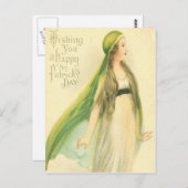 Maiden St Patrick's Day Kaart (Voorkant / Achterkant)