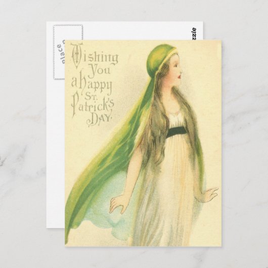 Maiden St Patrick's Day Kaart (Voorkant / Achterkant)