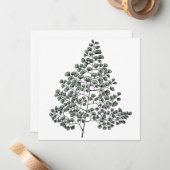 Maidenhair Fern Notitiekaartje (Voorkant / Achterkant in situ)