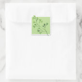 Maidenhair Fern Waterverf Floral Sticker (Tas)