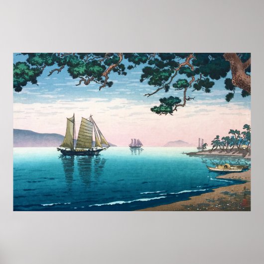 Maiko Beach door Tsuchiya Koitsu Poster (Voorkant)