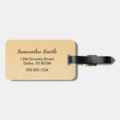 Maiko Kokeshi Doll - Cute Japanese Geisha Girl Bagagelabel (Achterkant horizontaal)